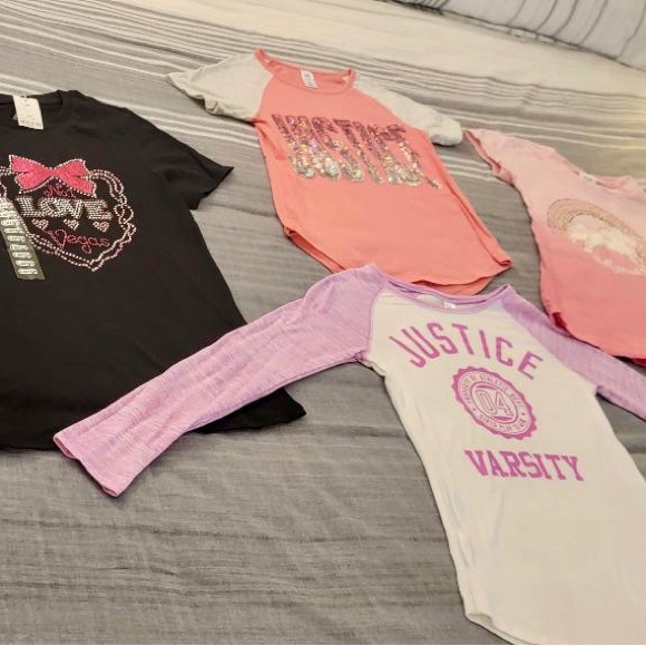 4 GIRLS SIZE 8 SHIRTS SET - Picture 4 of 12